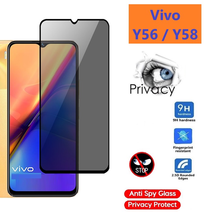 Cường lực chống nhìn trộm Vivo Y56 / Y58 5G (Full màn Full keo)