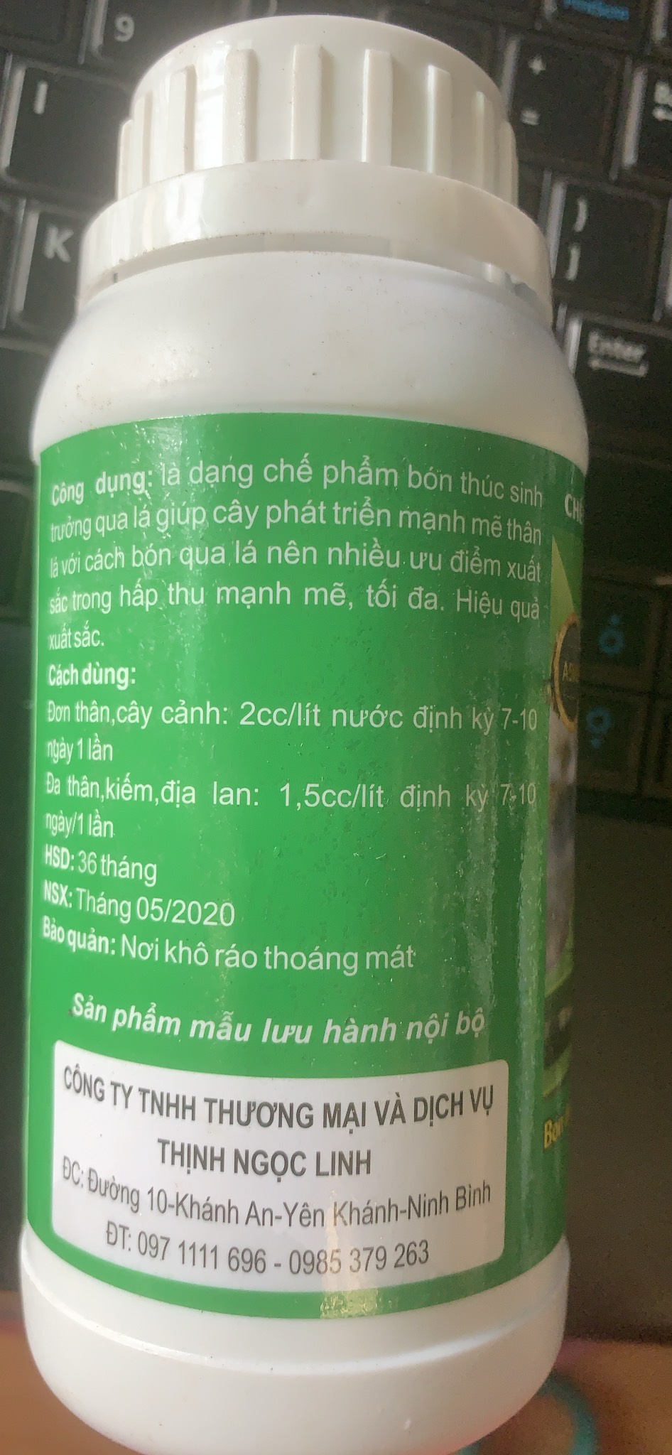 Phân bón lá A5 Ngọc Linh lọ 250ml