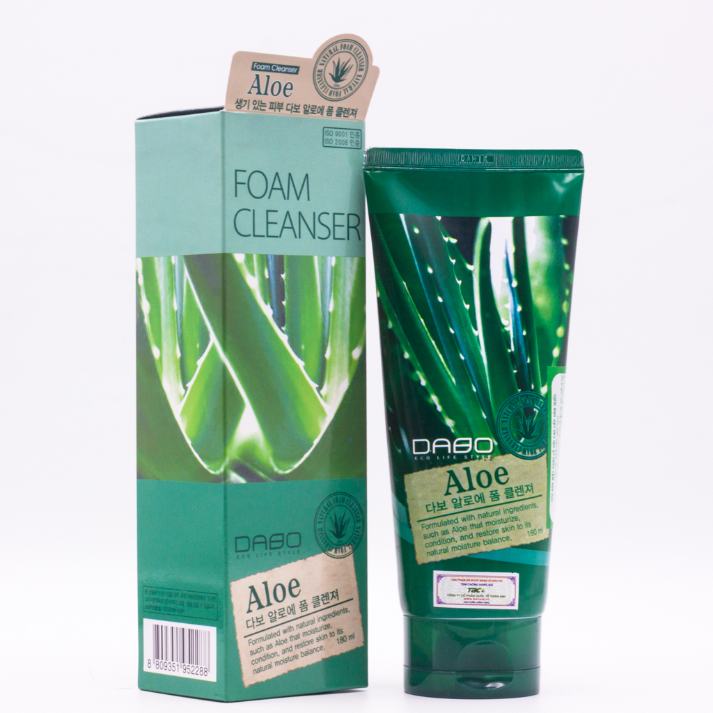 Sữa rửa mặt DABO Hàn Quốc Tinh chất Lô Hội 180ml
