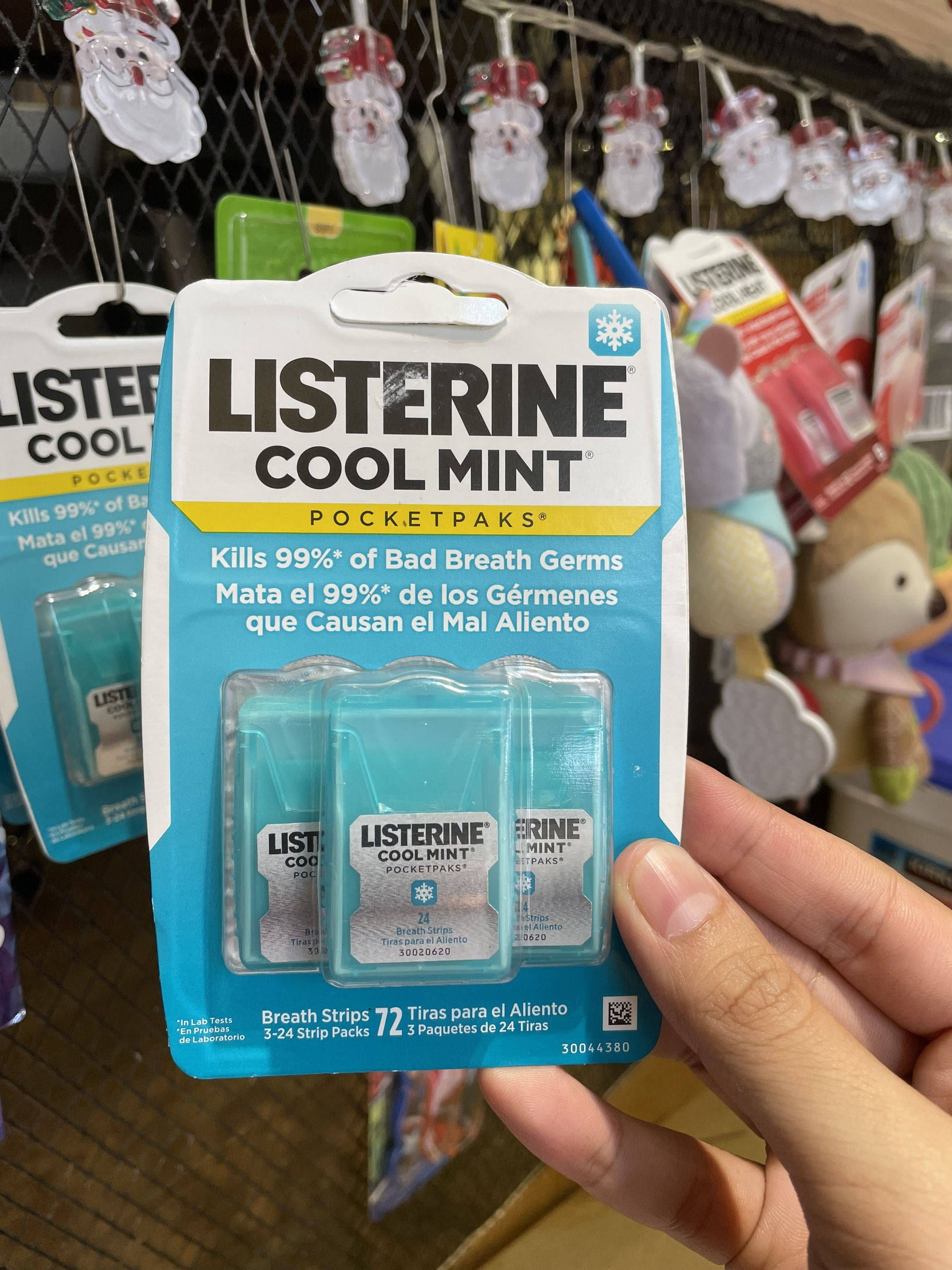 Set Vỉ ngậm thơm miệng Listerine 3 Miếng Bạc Hà