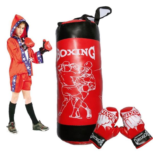 Đồ Chơi Túi Đấm Boxing + TẶNG 2 Găng Tay – Túi Đấm Bốc Loại LỚN Chất Liệu Da Mềm Cao Cấp