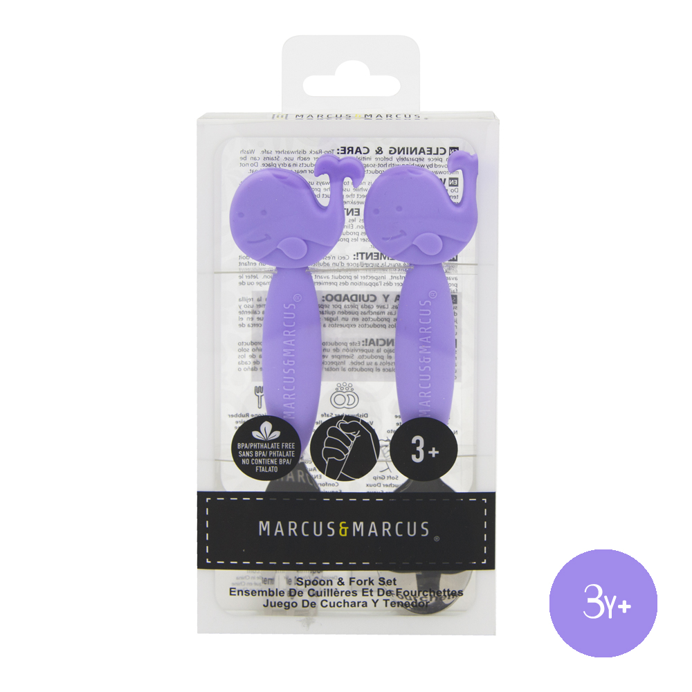 Bộ Thìa Nĩa Ăn Dặm Marcus & Marcus Cho Bé Từ 3 Tuổi - Willo