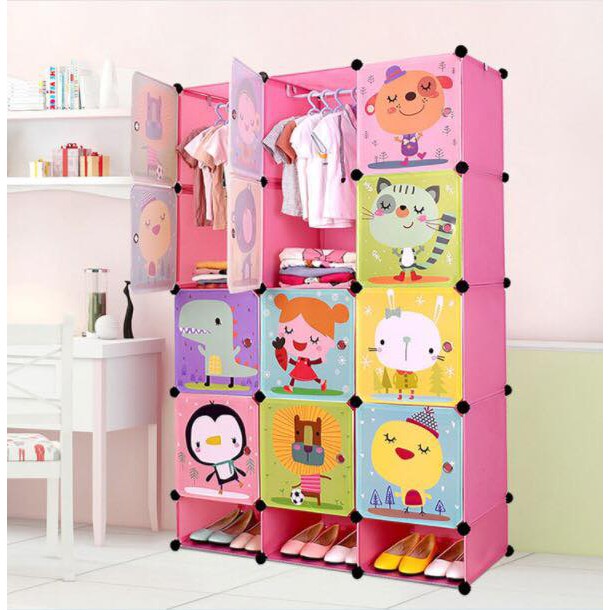 [HCM]Tủ nhựa ghép 12 ô và 3 ô giày