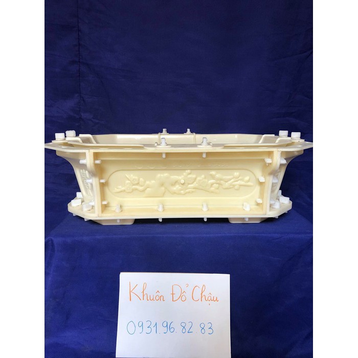 Khuôn đúc chậu cảnh chữ nhật vát góc 55x38x20 nhựa ABS có lòng trong