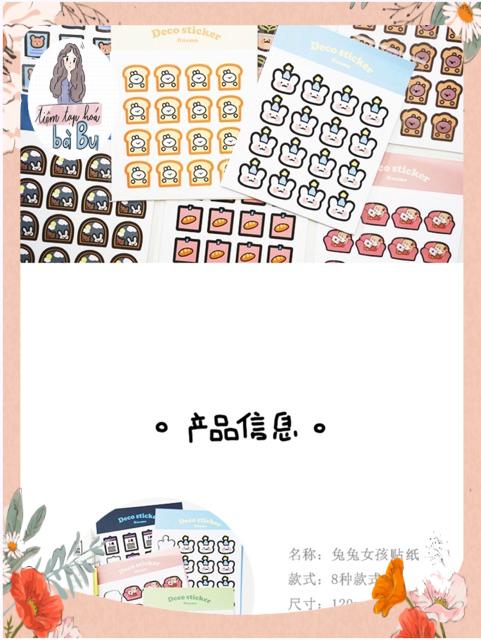 Set Hai Miếng Stickers Phong Cách Hàn