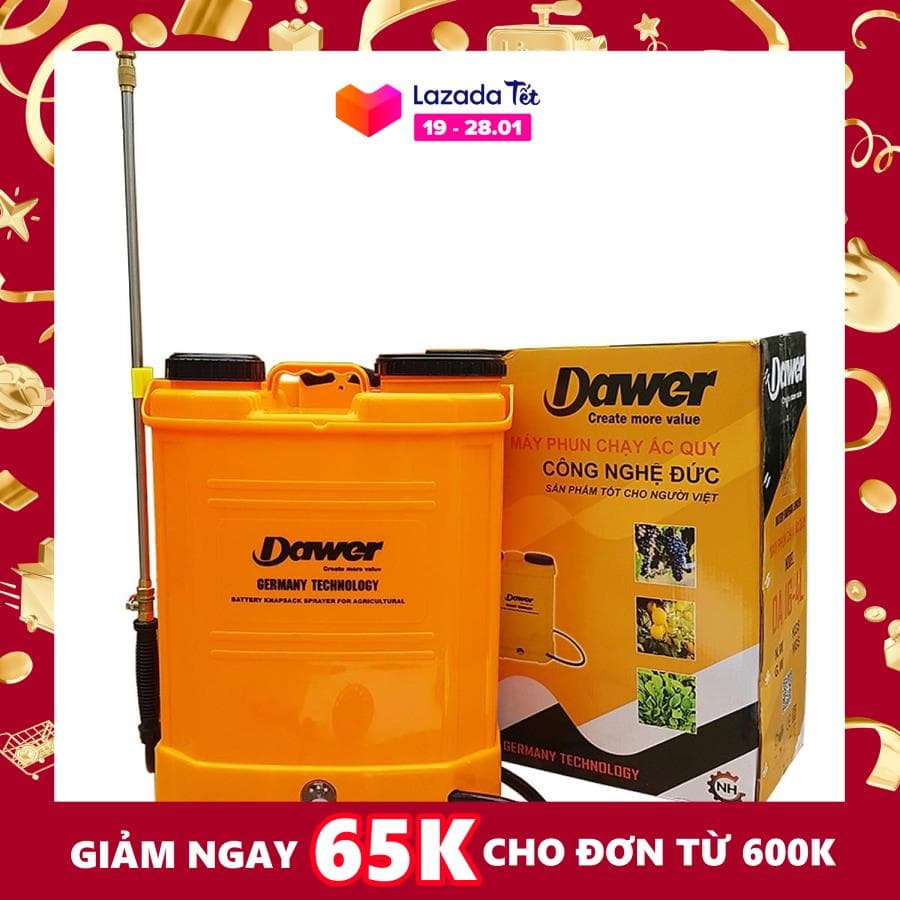 Bình phun diệt khuẩn, khử trùng chạy ắc quy Dawer DA 16