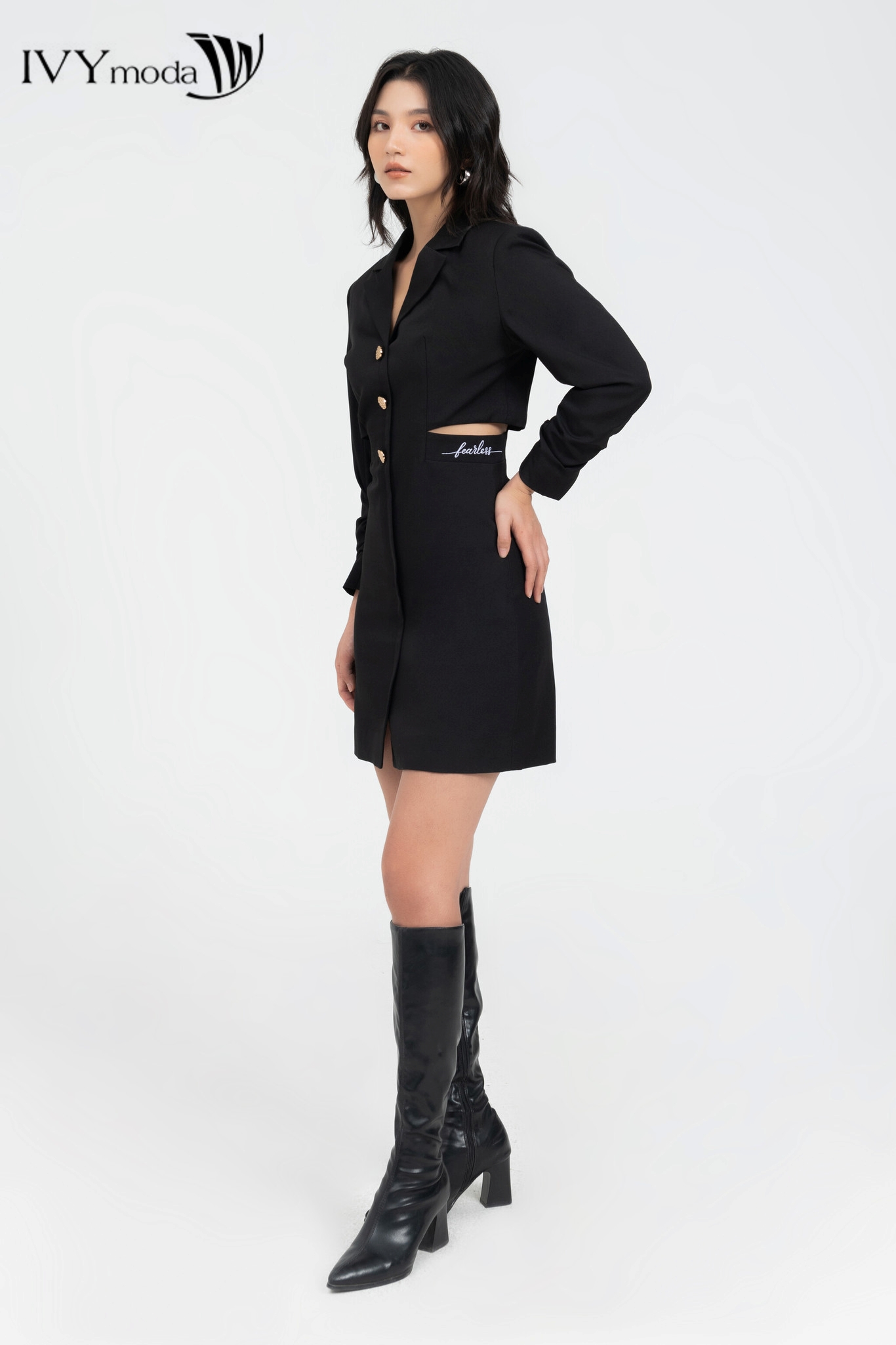 [10.10 -12.10 | VOUCHER 10% ĐƠN 499K] Đầm vest eo cut-out IVY moda MS 48B9456