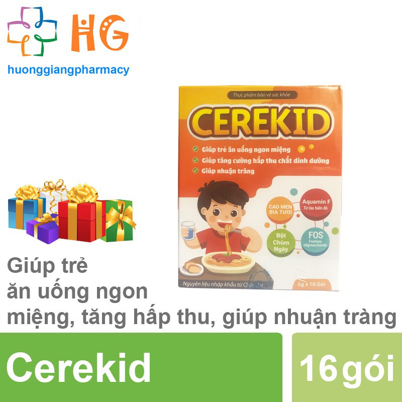 CEREKID- giúp trẻ ăn ngon miệng, cải thiện tình trạng trẻ biếng ăn, táo bón, tiêu hóa tốt