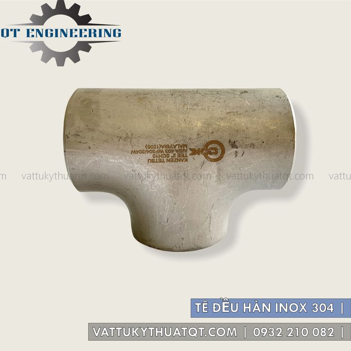 Tê Đều Hàn Inox 304 - SCH10 | VATTUKYTHUATQT.COM