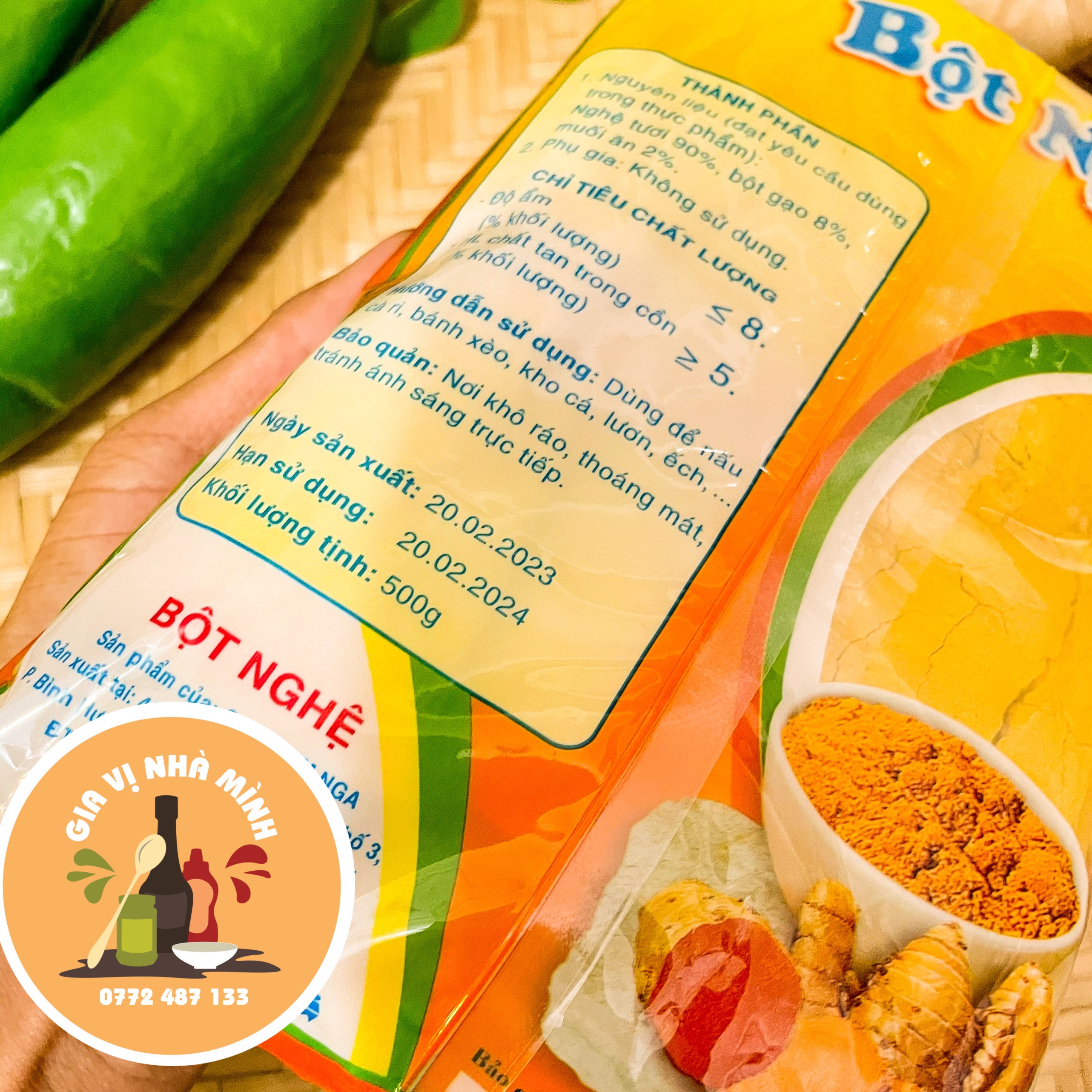BỘT NGHỆ KIM NGA - 500GR