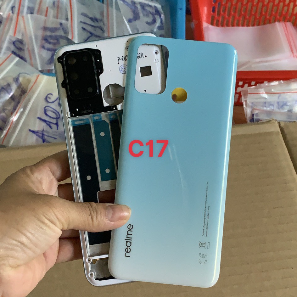 Bộ vỏ Realme 7i /Realme c17 ( kèm nút bấm và kính camera)