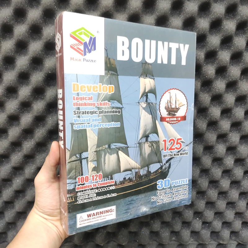 Mô Hình Giấy 3D Magic Puzzle: Thuyền Bounty B468-18