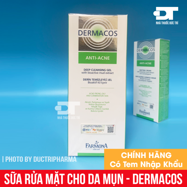 Sữa rửa mặt farmona dermacos deep cleansing gel - cho da dầu mụn, cam kết hàng đúng mô tả, chất lượng đảm bảo an toàn đến sức khỏe người sử dụng
