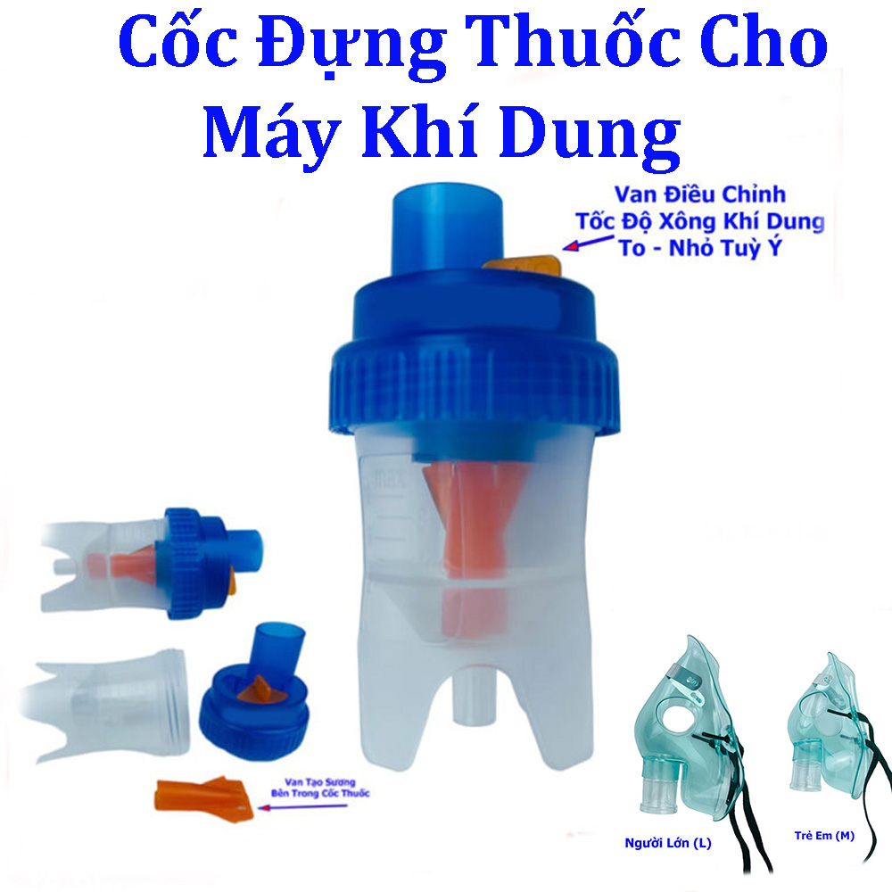 Cốc đựng thuốc cho máy khí dung các loại