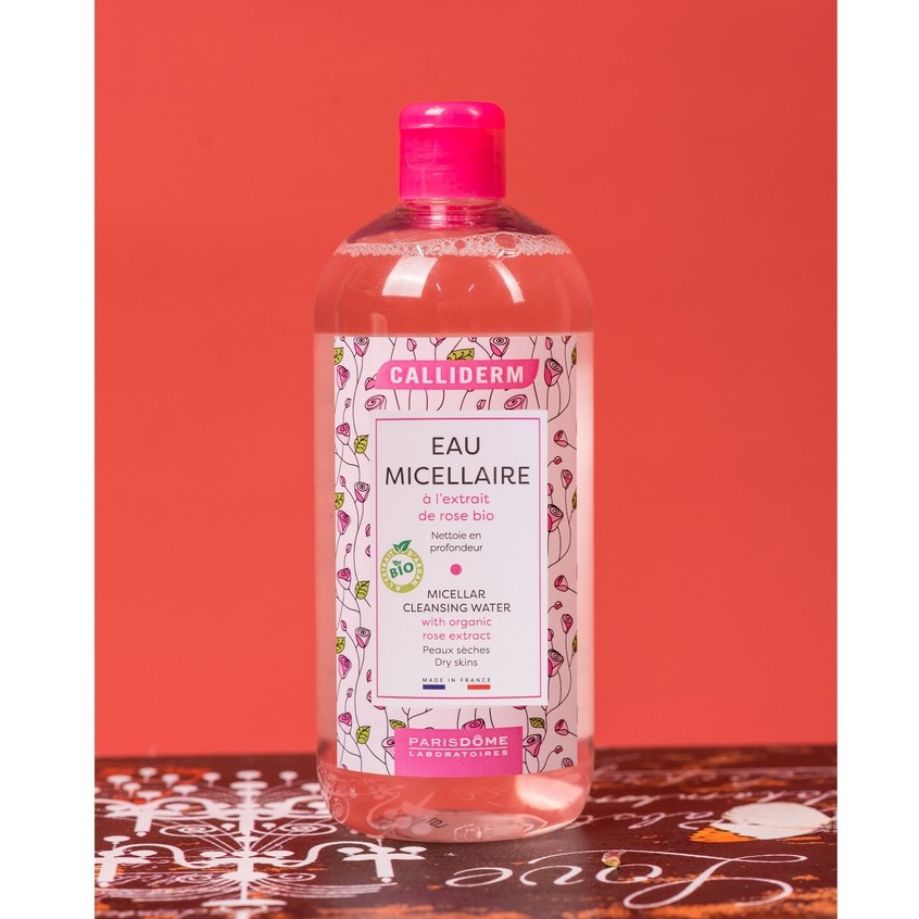 [HCM]Nước Tẩy Trang Cho Da Khô Micellaire CALLIDERM Pháp 500ml ( Hồng )