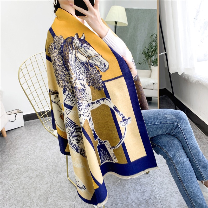 khăn dạ Her.mès cao cấp