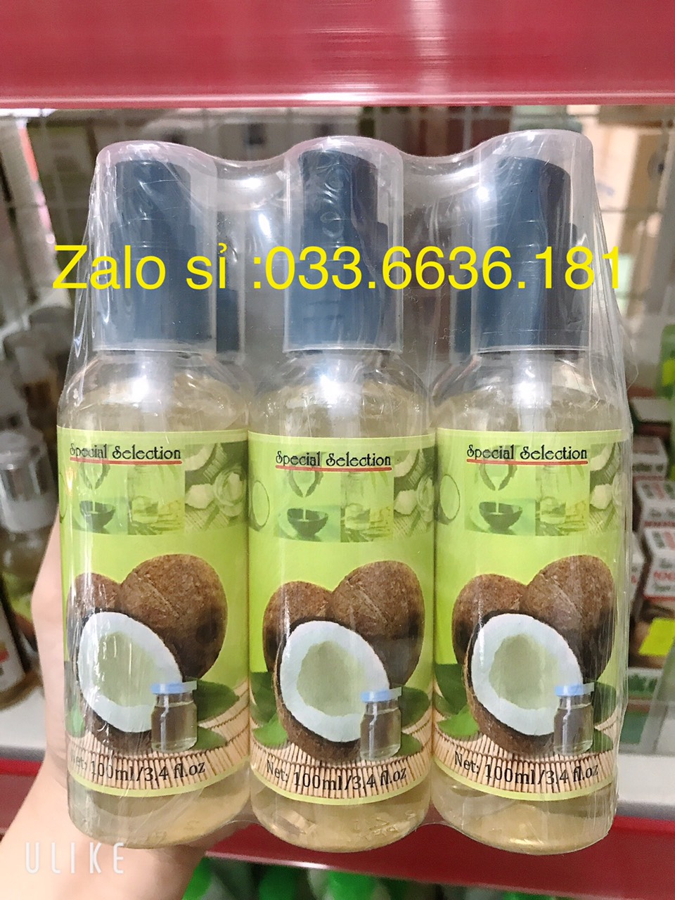 lẻ 1 chai tinh dầu dừa nguyên chất chai 100ml