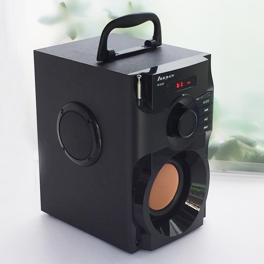 (Mẫu mới 2019) Loa Nghe nhạc Bluetooth Cao Cấp Super Bass RS - A100 (có điều khiển từ xa)