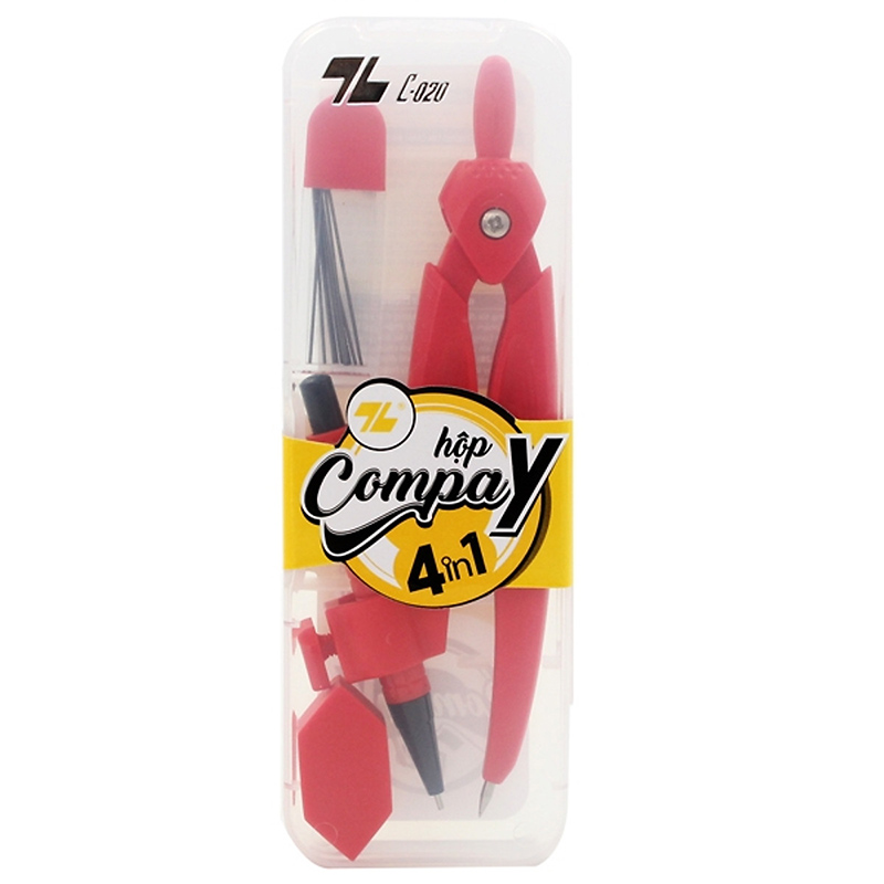 Hộp nhựa compa y chì kim 4 in 1 c-020 thiên long