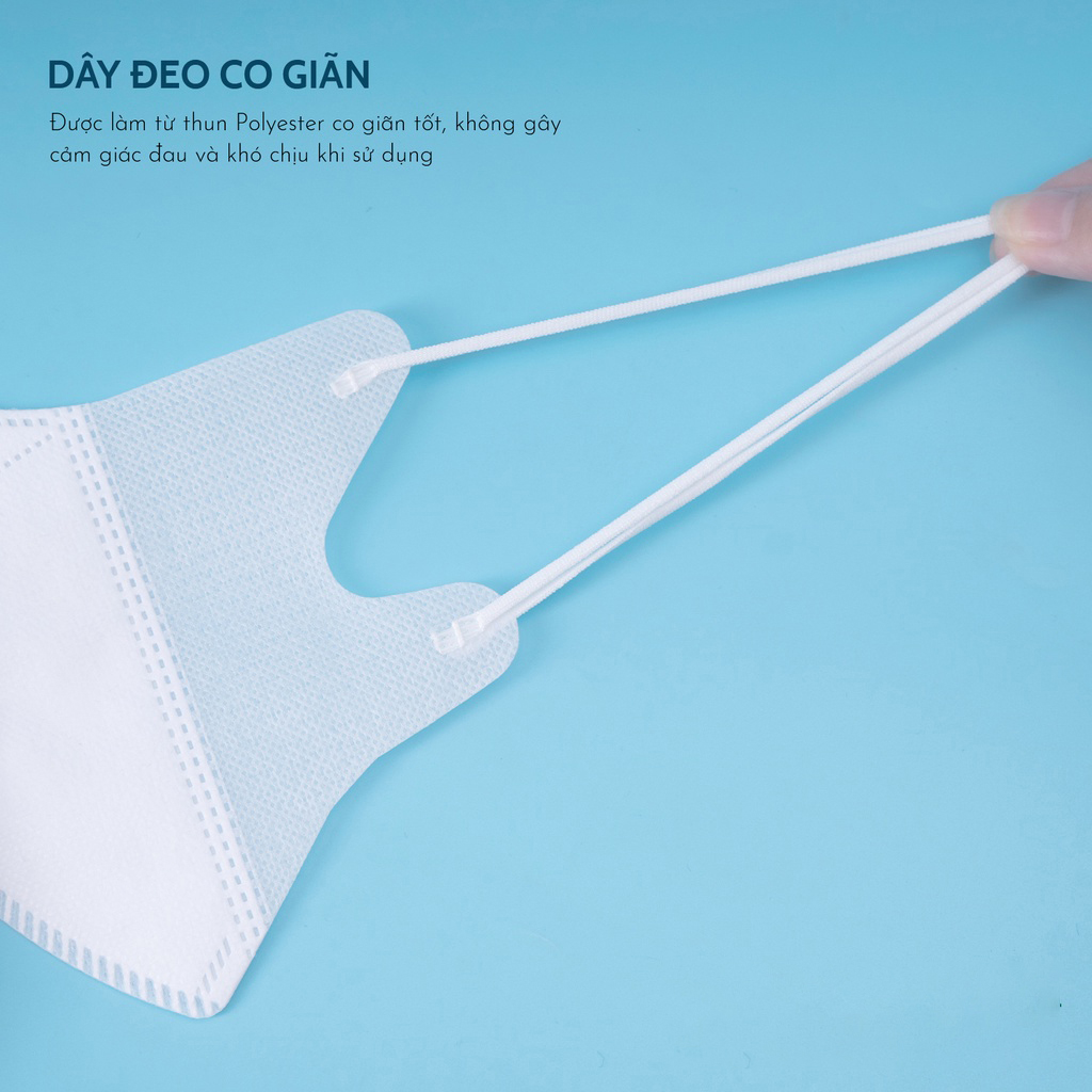 Bán sỉ thùng 100 chiếc Khẩu trang 5D Mask Thịnh Phát màu trắng (Set 100 cái)