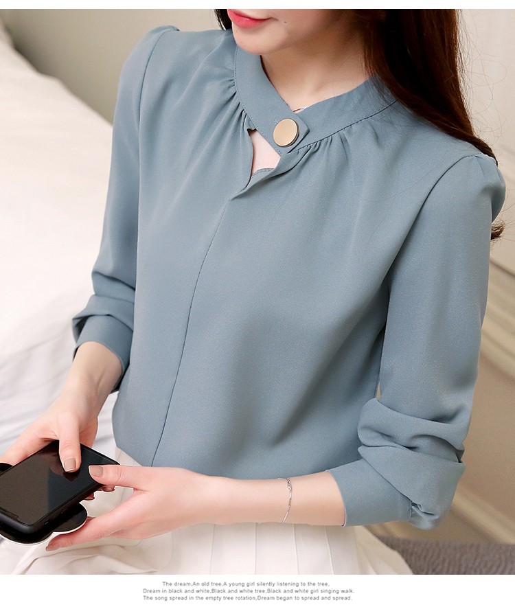 Sơ mi cúc cổ xếp ly - SM456