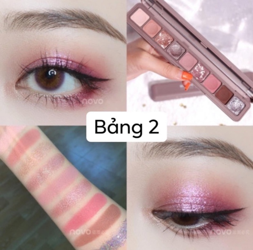 [HCM] Phấn mắt 8 ô lameila tông màu hot