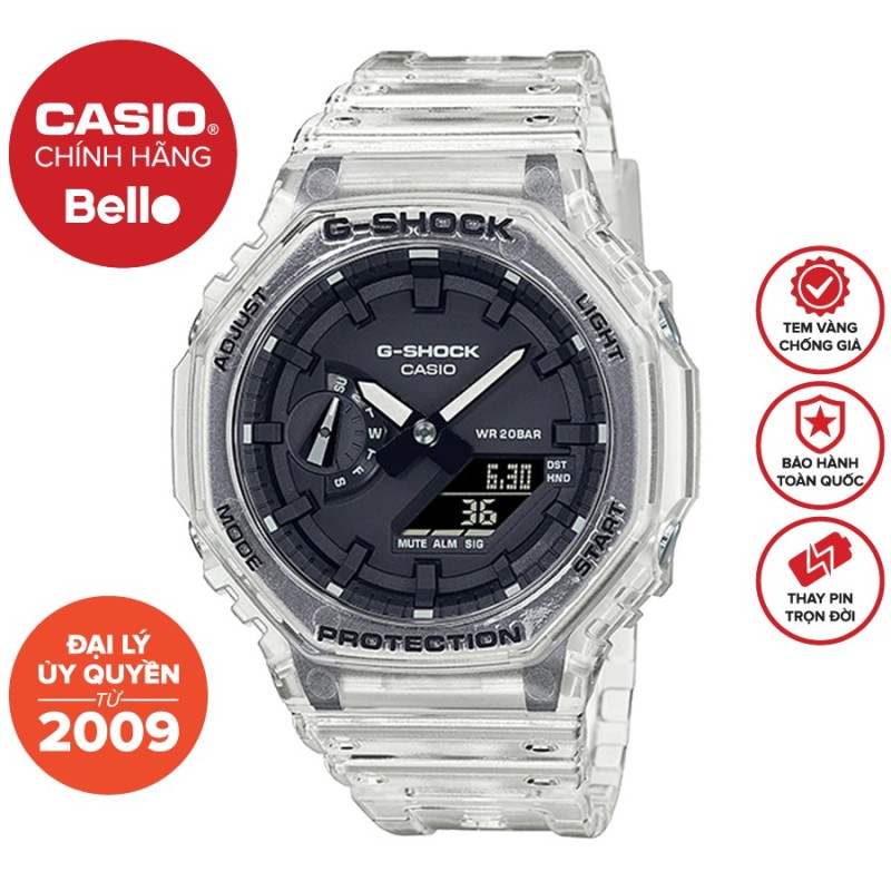 Đồng hồ Casio G-Shock Nam GA-2100SKE-7ADR bảo hành chính hãng 5 năm - Pin trọn đời