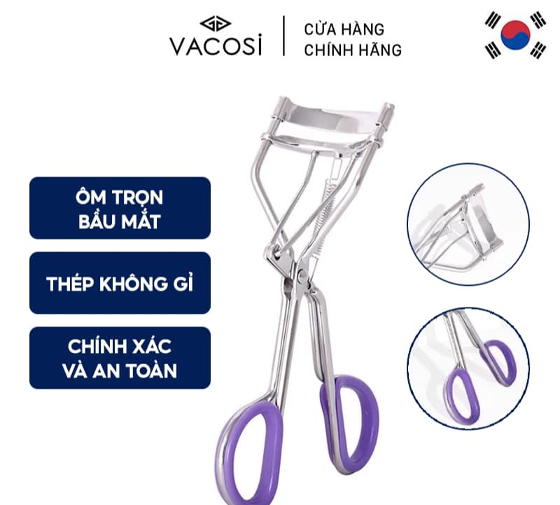 Bấm mi hàn quốc Vacosi cán tím