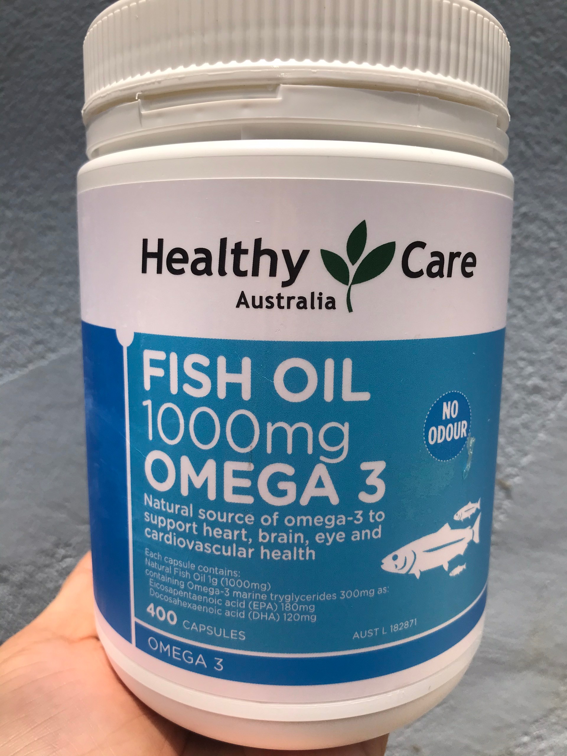 Dầu cá ÚC Healthy Care Fish Oil 1000mg 400 viên - CVU_52496