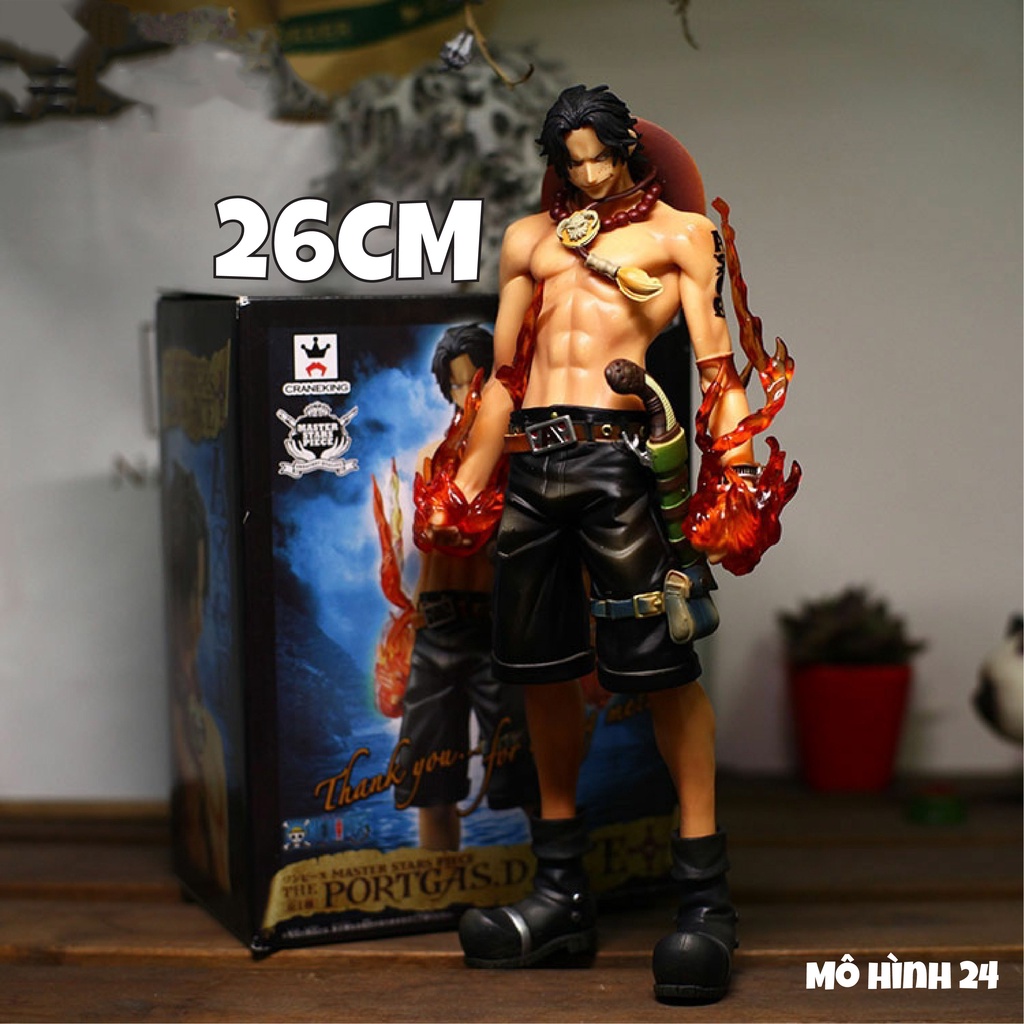 26cm MÔ HÌNH CAO CẤP Portgas D Ace hỏa quyền siêu to one piece onepiece mo hinh ace 26cm anh trai luffy