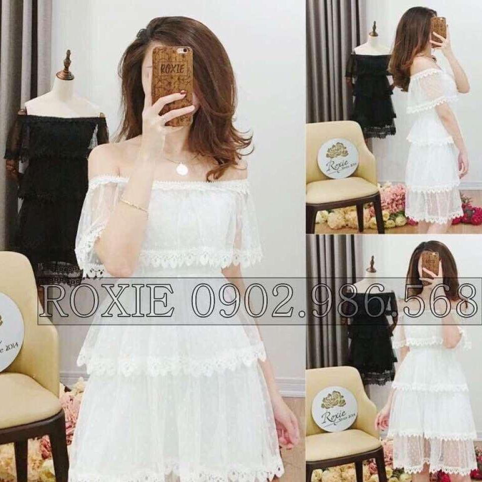 ĐẦM XÒE REN PHỐI LƯỚI HM12