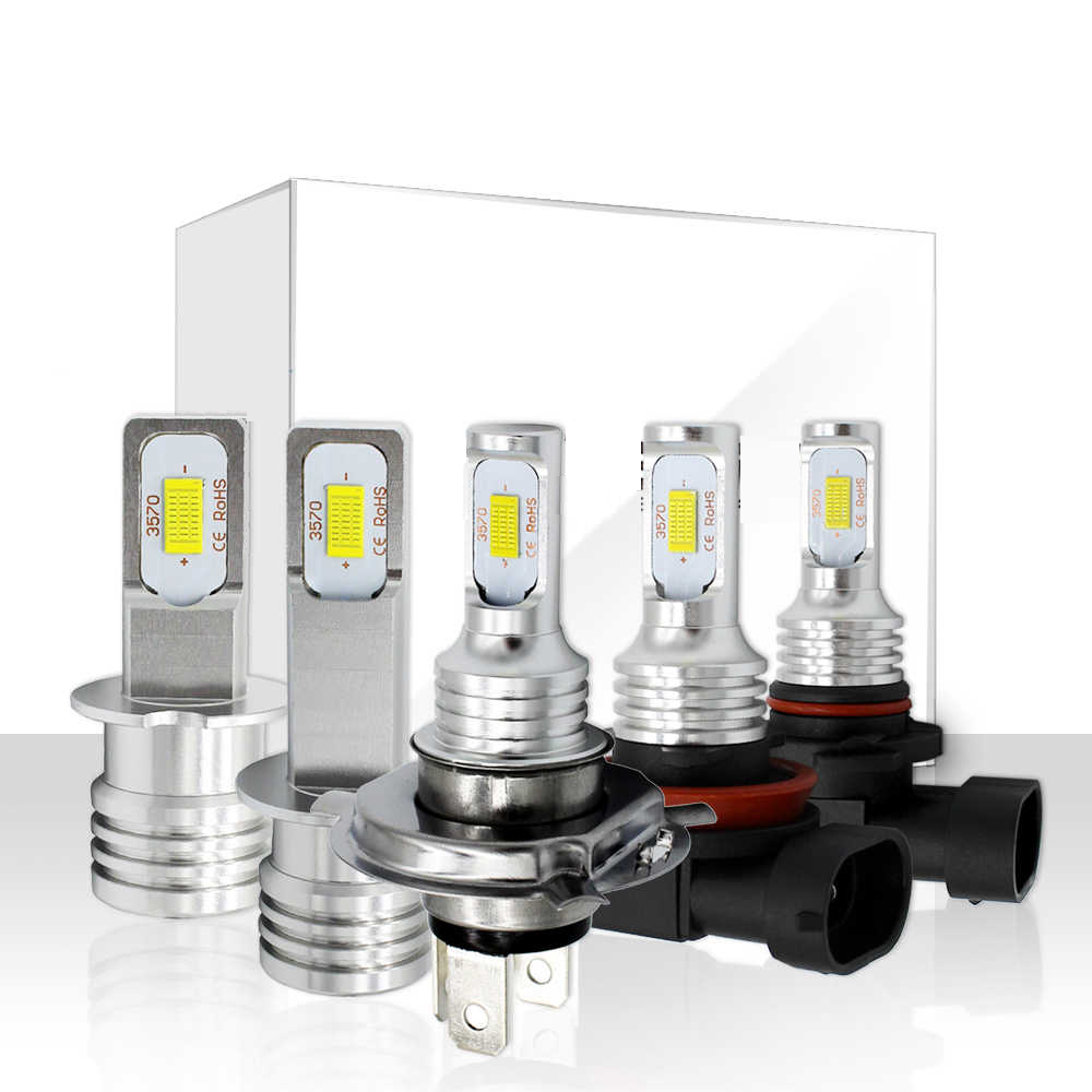 Đèn Gầm, Đèn Pha Ô Tô Xe Máy, Sương Mù 6000K CSP-Chip 3570 Chân H11 (H8,H9), H4 (9003/HB2), 9005/9006, H1, H7, H3, H16, 880, 881