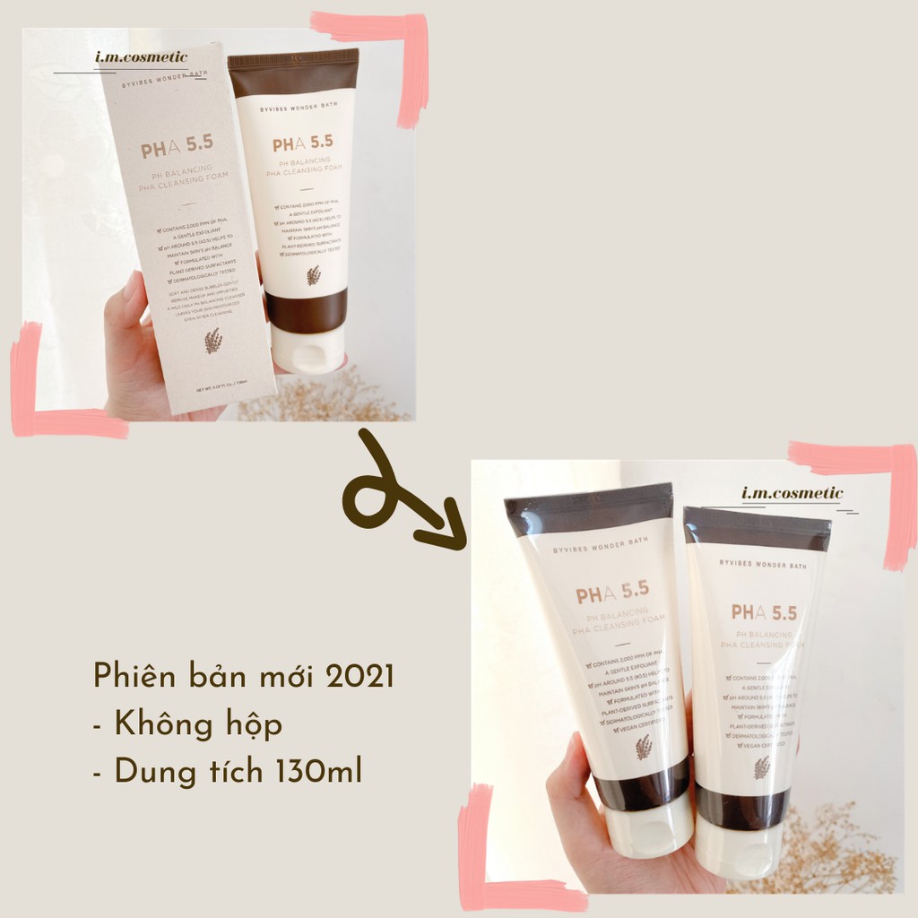 [Mẫu Mới Nhất] SỮA RỬA MẶT CÂN BẰNG DA PHA 5.5 pH Blancing PHA Cleansing Foam 130ml