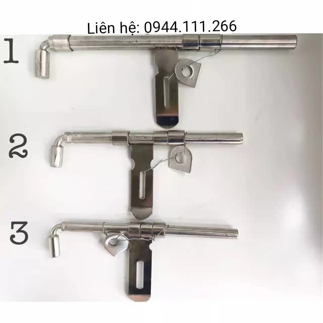 Chốt cổng có tai cài ngang inox 304