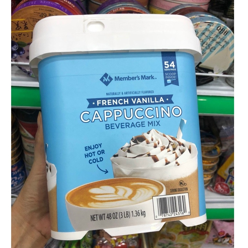 MEMBER'S Mark French vanilla cappuccino USA coffee 1.36kg