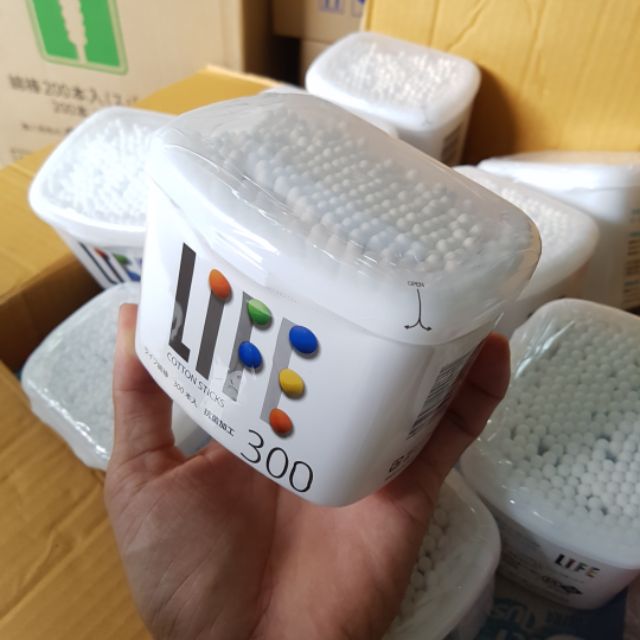 [HCM]Tăm Bông Life Nhật 300 que