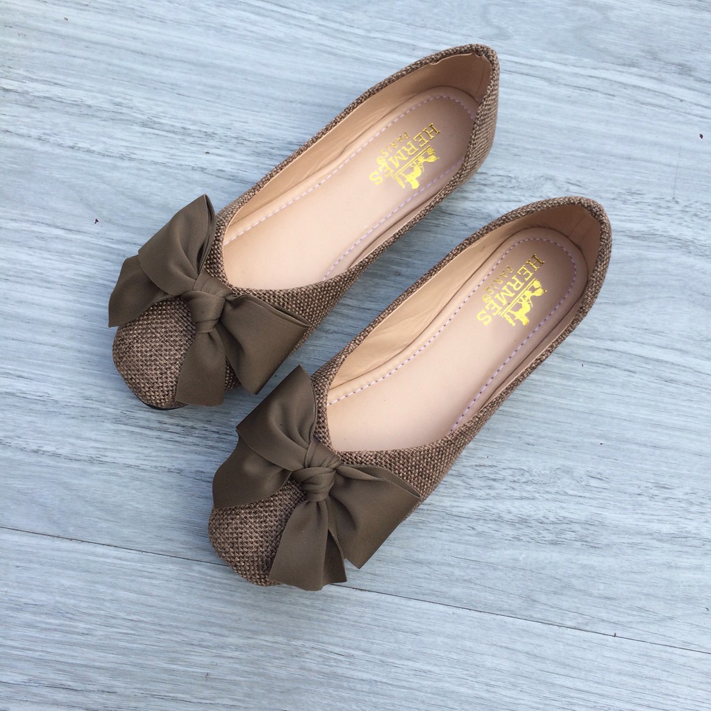 [FREE SHIP MAX] Giày búp bê nơ xinh xắn