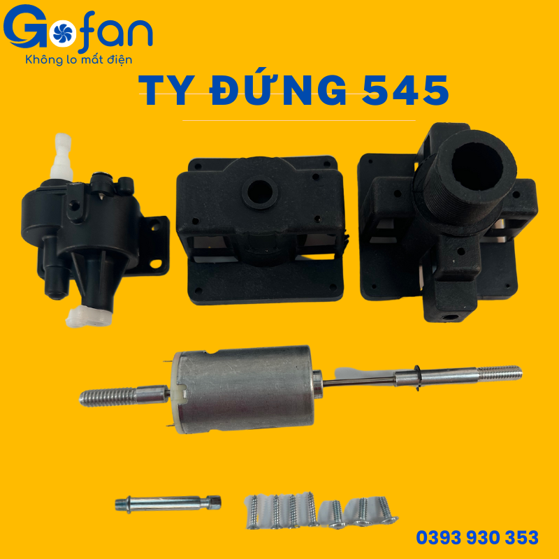 Đầu quạt 12V DC- Ty Đứng