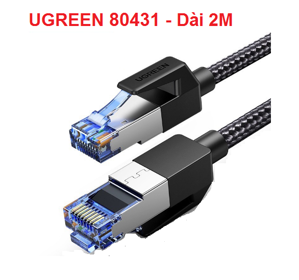 Cáp mạng Cat 8 đúc sẵn 2 đầu S/FTP  Ugreen ( 80429, 80430 , 80431 , 80432 , 80433 ) Chính Hãng