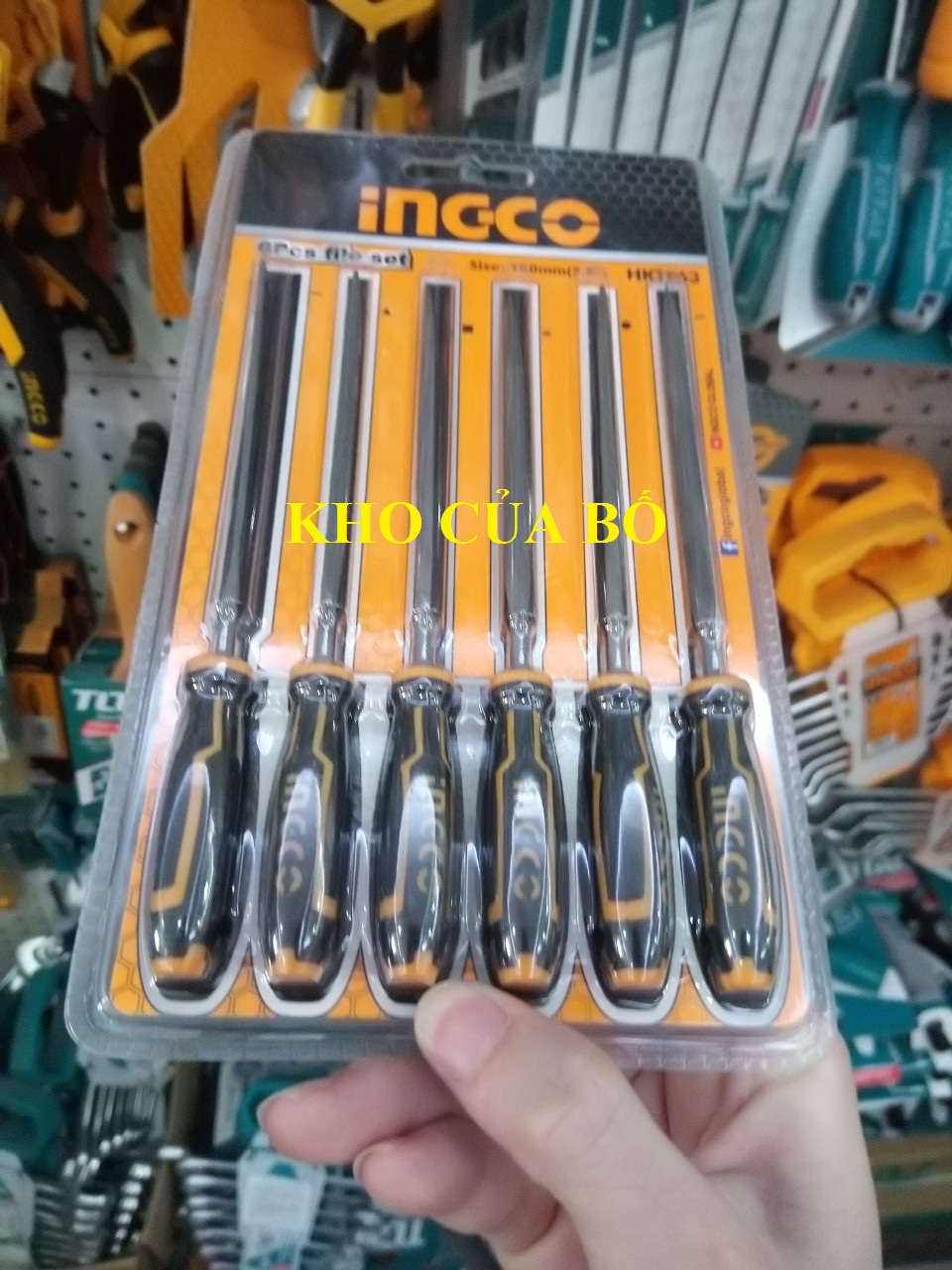 140mm Bộ giũa mini 6 chi tiết Ingco HKTF63