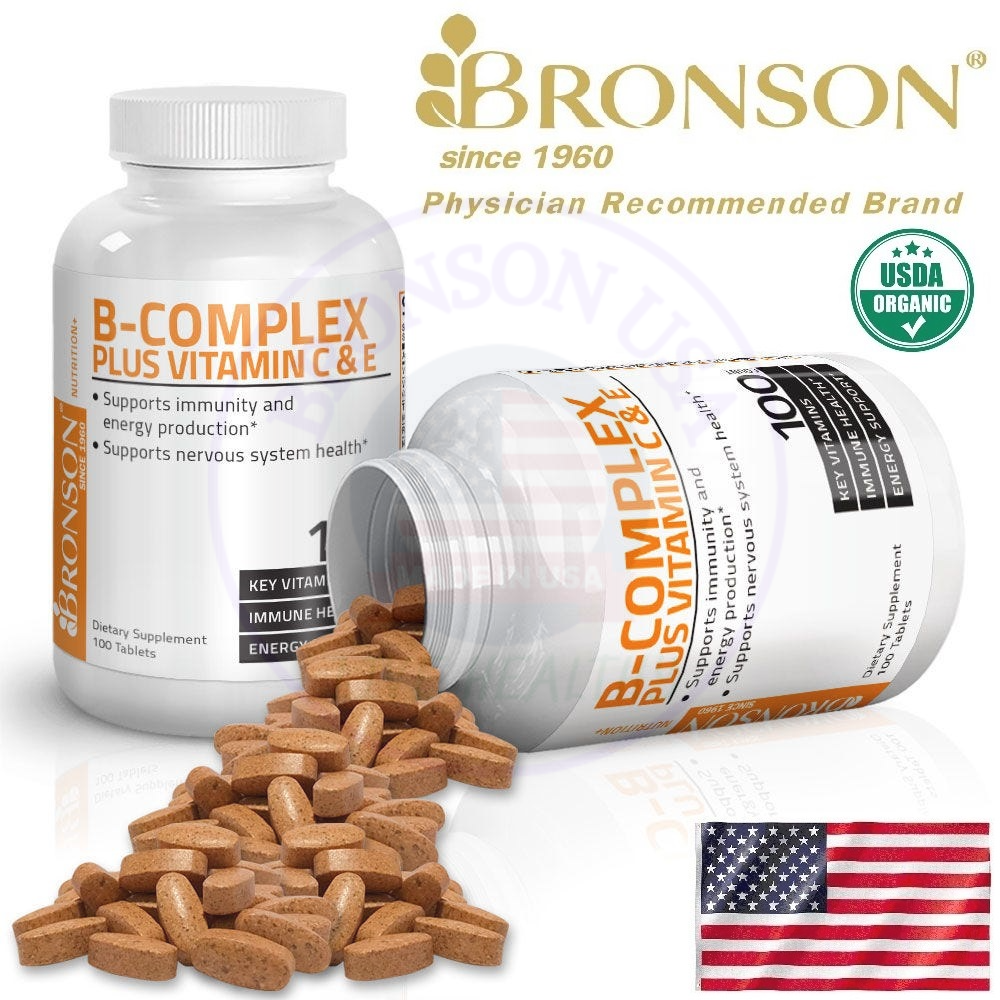 Organic Vitamin B Complex C & E - 250 viên Mỹ - Bổ sung Vitamin B, C và E