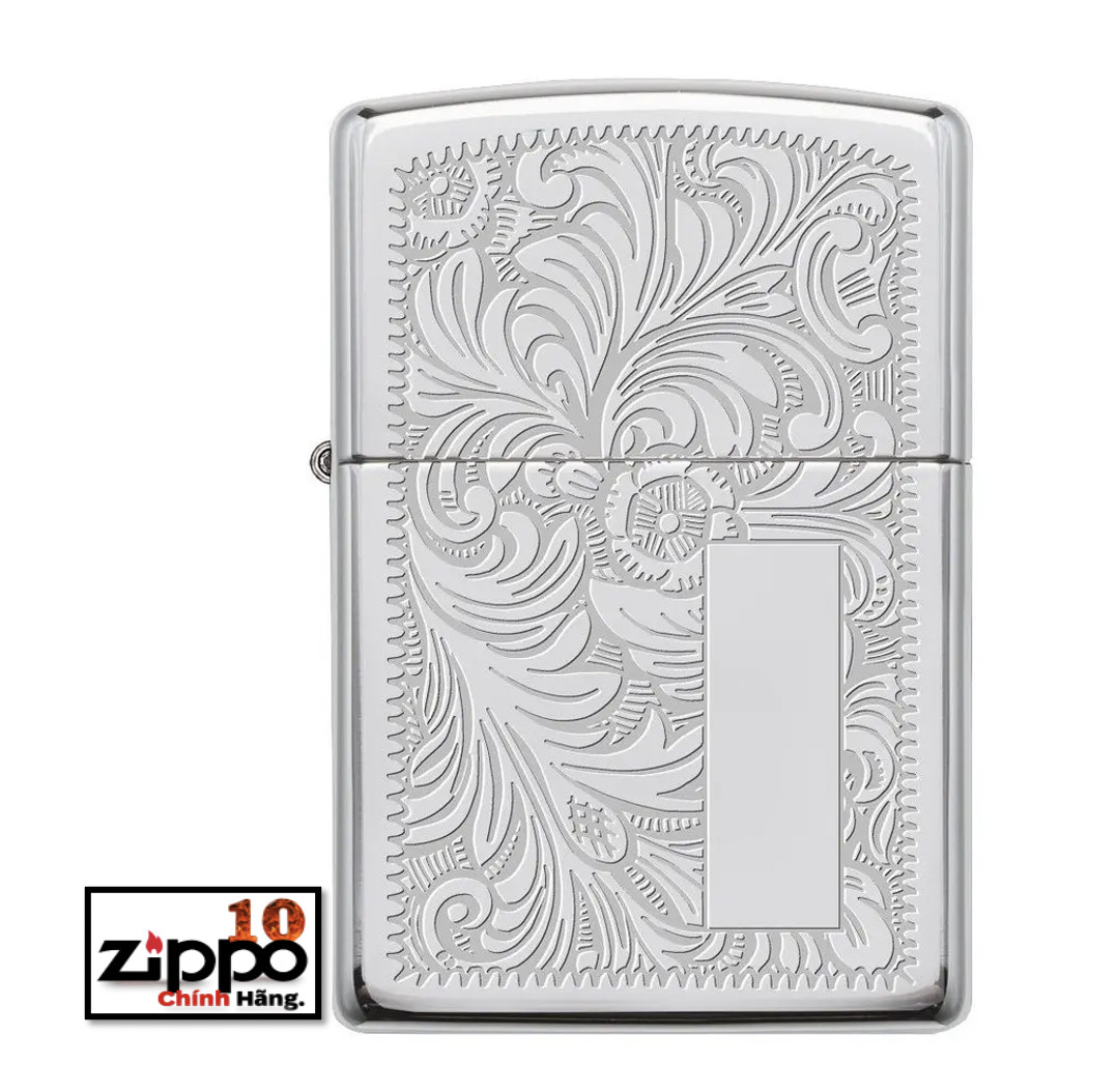 ZIPPO High Polish Chrome Venetian® Design