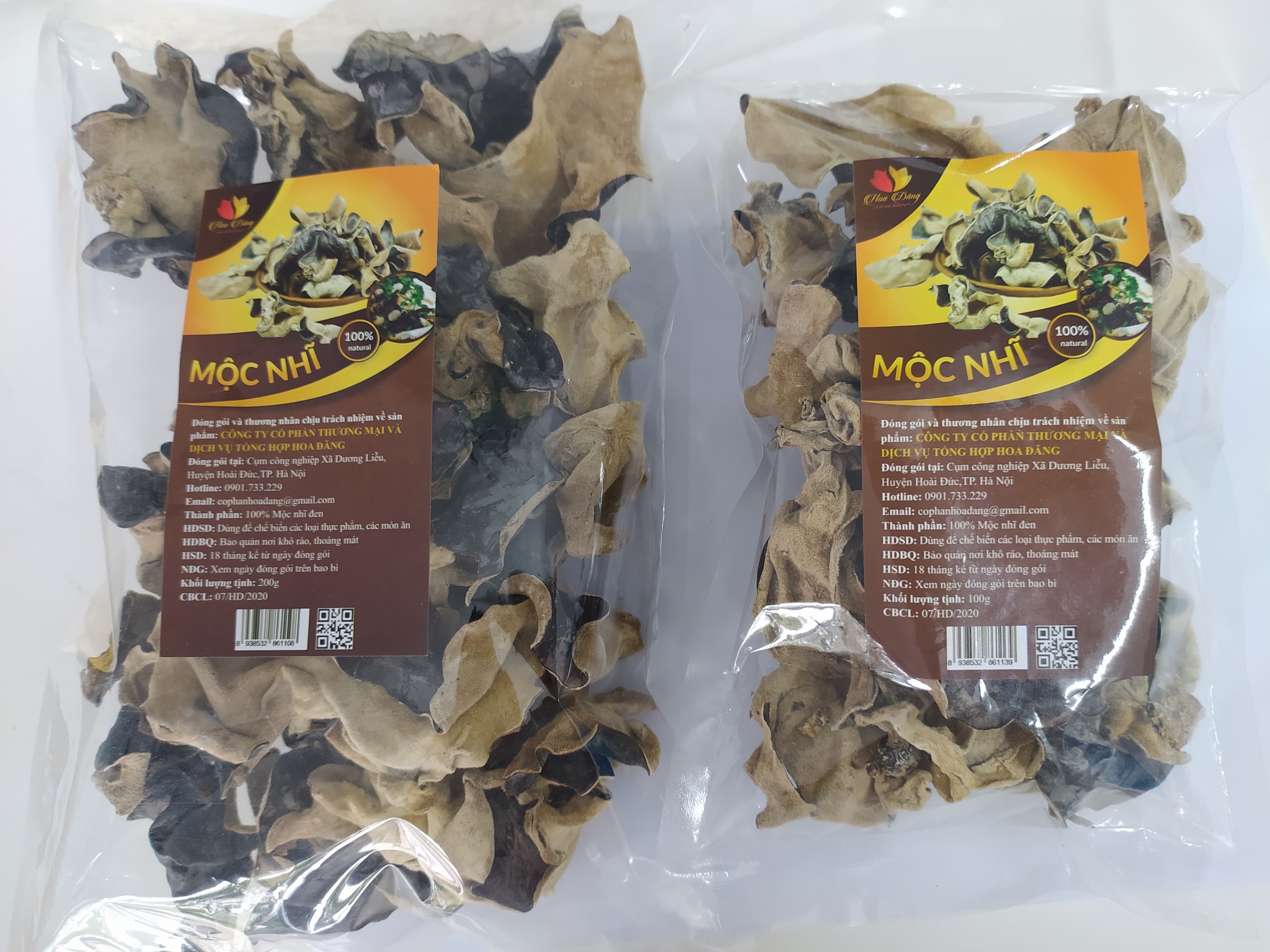 MỘC NHĨ GÓI 100G