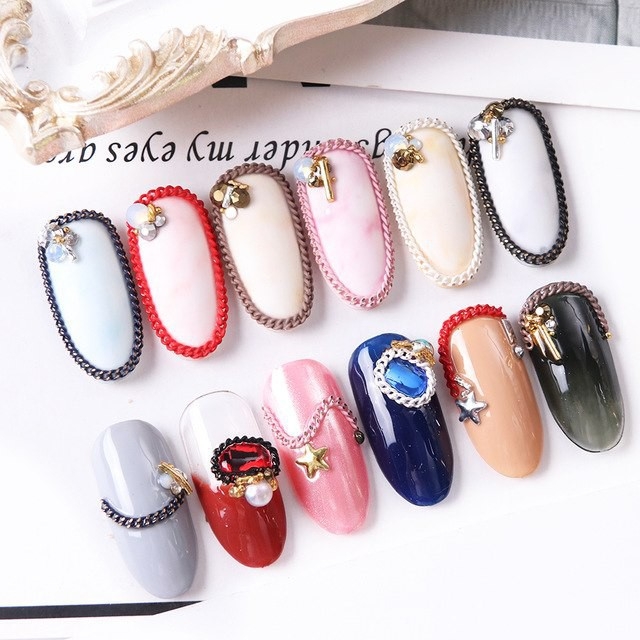 Dây xích Nail trang trí móng tay - sinailmi