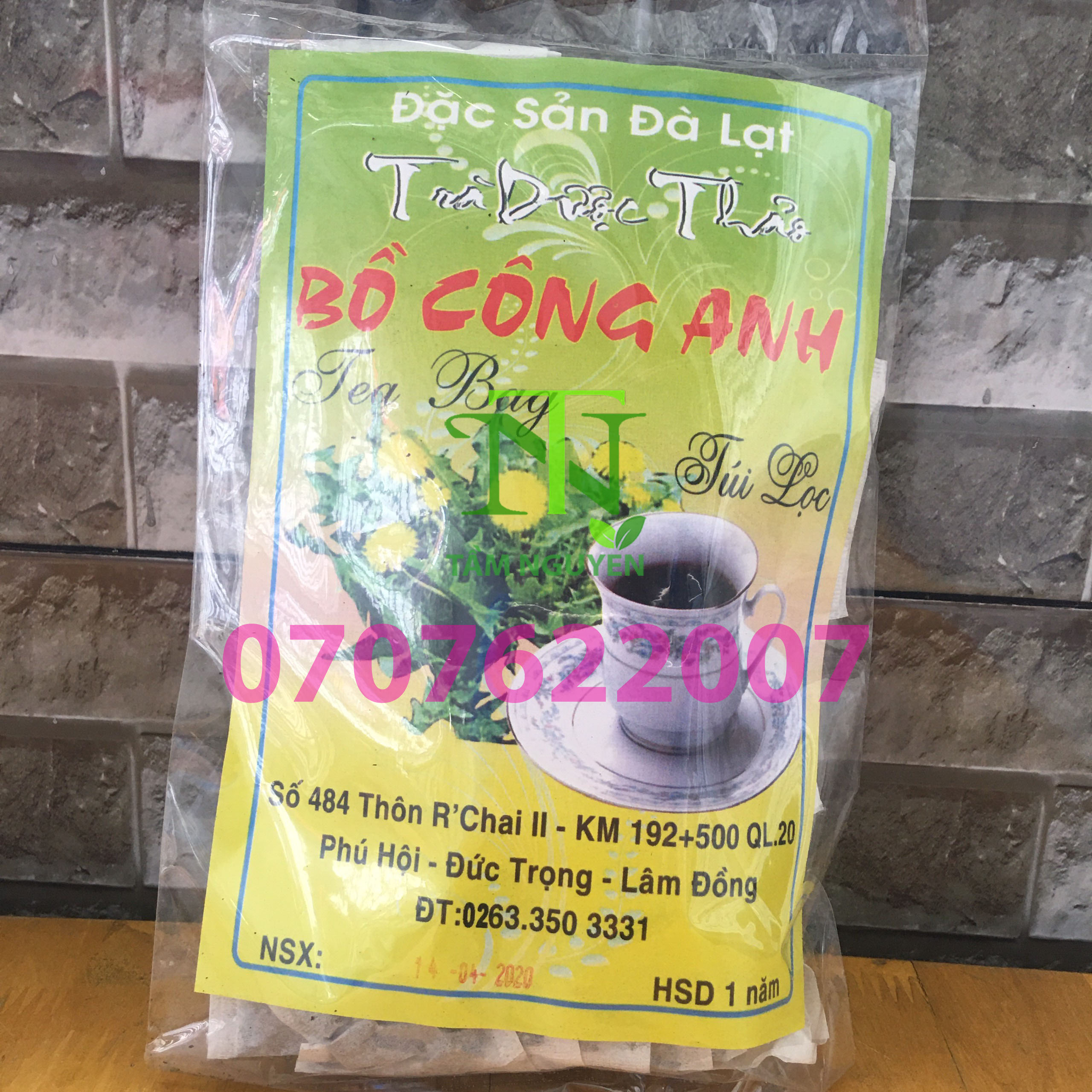 [Combo 5 gói]Trà bồ công anh túi lọc 72 túi lọc