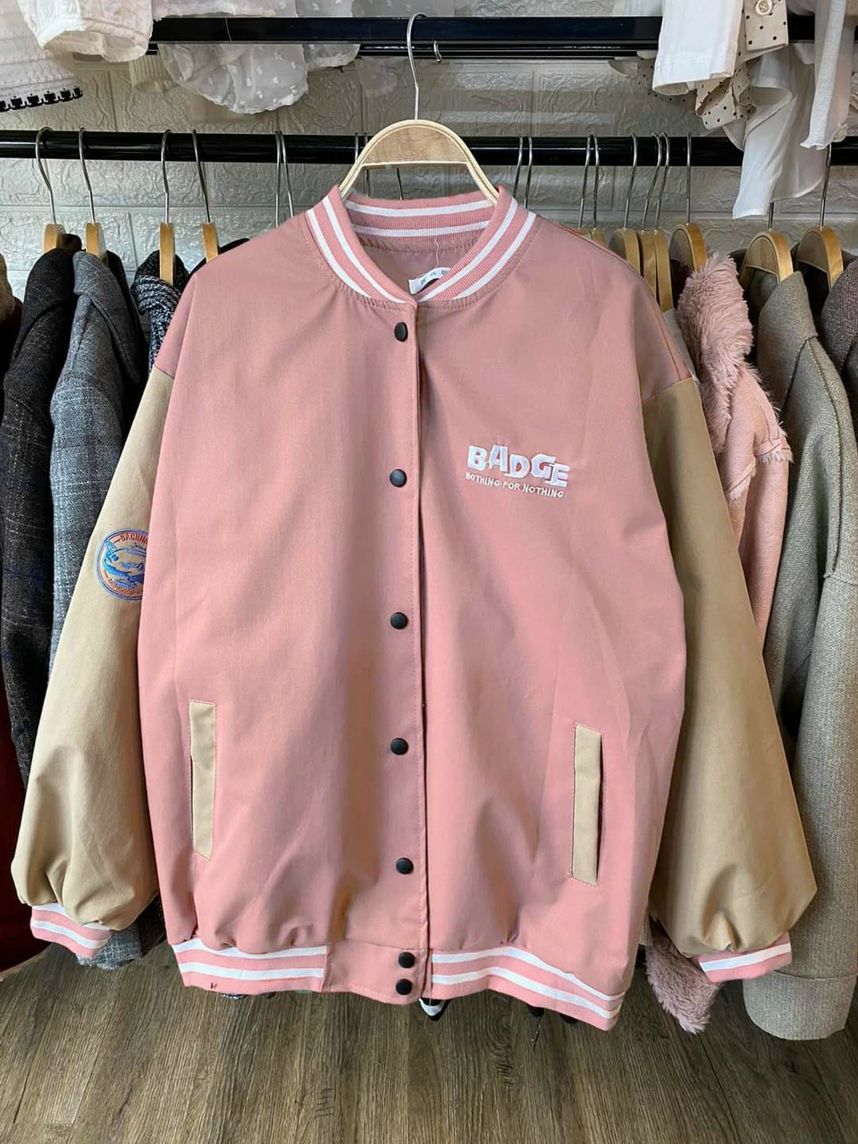 ÁO KHOÁC DÙ NAM NỮ BOMBER PHONG CÁCH BÓNG CHÀY THỜI TRANG LOGO THÊU