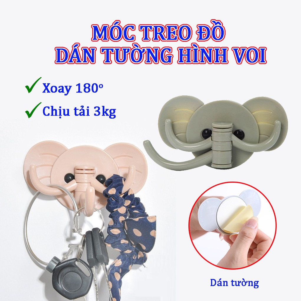 Móc Dán Tường Treo Đồ 6 Chấu Xoay 360 Độ Móc Chìa Khóa Treo Đồ Đa Năng - Giá Tròn Treo Đồ Nhà Bếp Dán Tường
