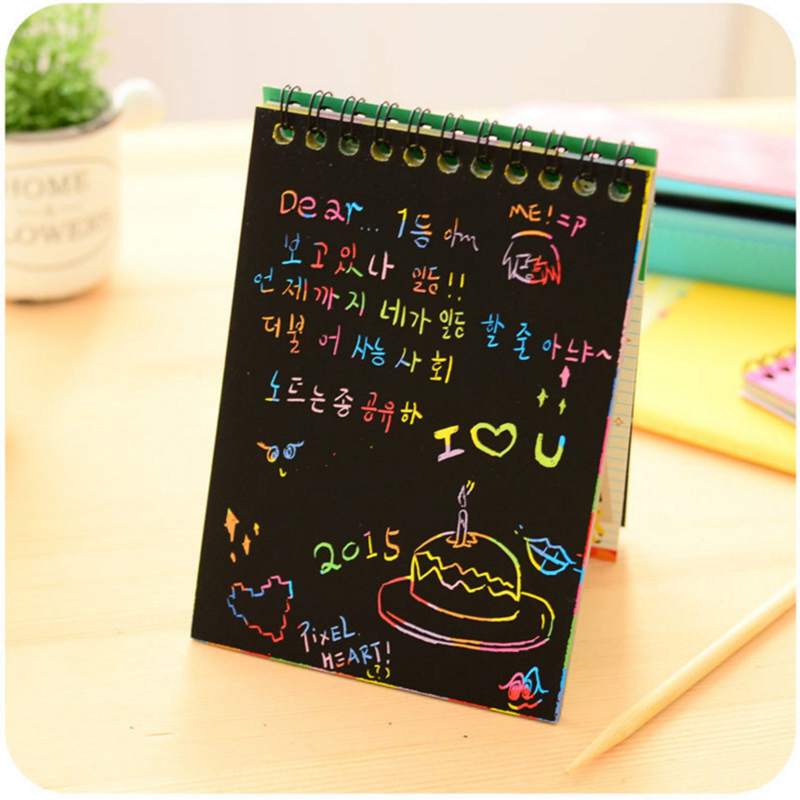 [HCM]Sổ lưu niệm Vẽ tay Hàn Quốc GRAFFITI SCRATCH doodle - KAShop