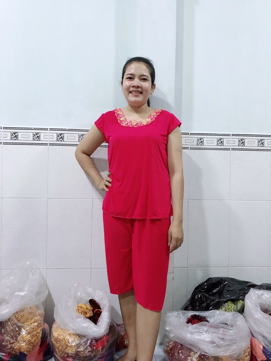 [HCM]Bộ thun lạnh màu lửng size 40-65kg (chiều cao 1m năm tám trở lên dùm shop nhé)