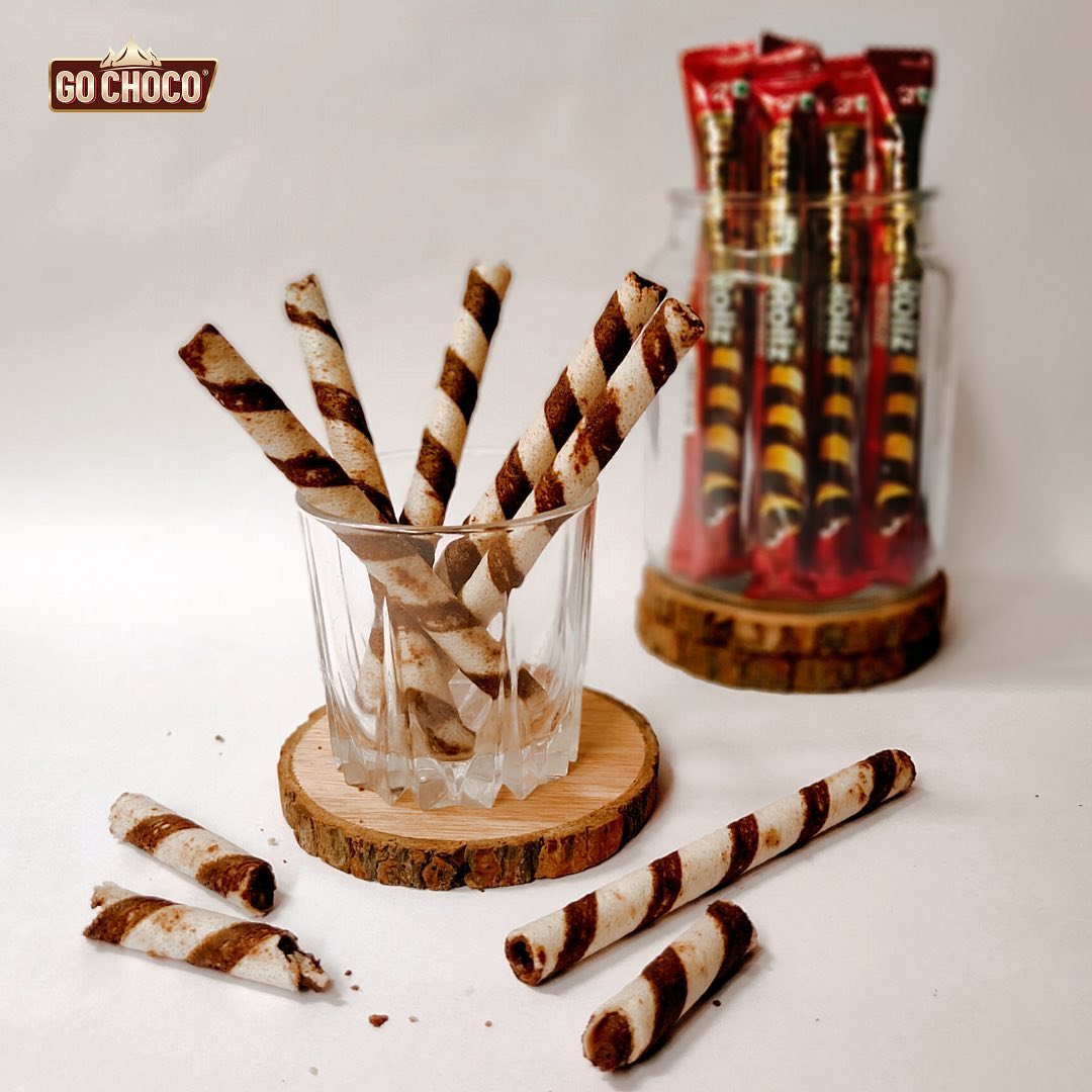 Bánh quế kem socola Go Choco Rollz 320g